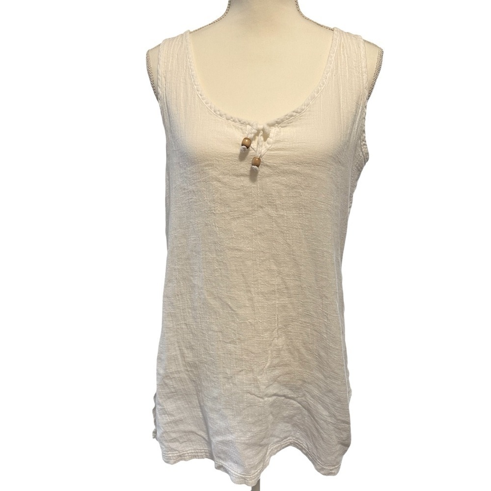 Dotti Beach Cover Up Tank Dress Sleeveless Swim Coverup Boho Lightweight Medium